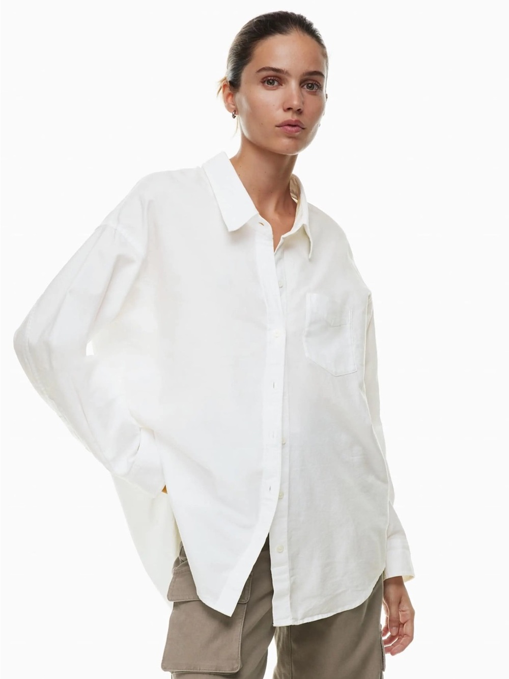 Wilfred White Oversized Button-Down Shirt
